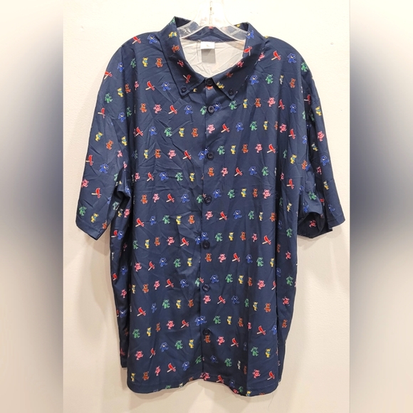 Cardinals x Grateful Dead Collab Other - MLB Cardinals x Grateful Dead Collab short sleeve button-up shirt